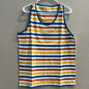 Striped Tank Top with Multicolor Stripes Dutch Bros
